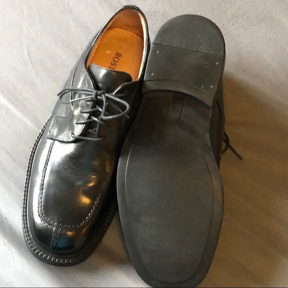 BOSTONIAN ITALIAN LEATHER BLACK SIZE 10.5 MEN SHOE - Picture 2 of 8